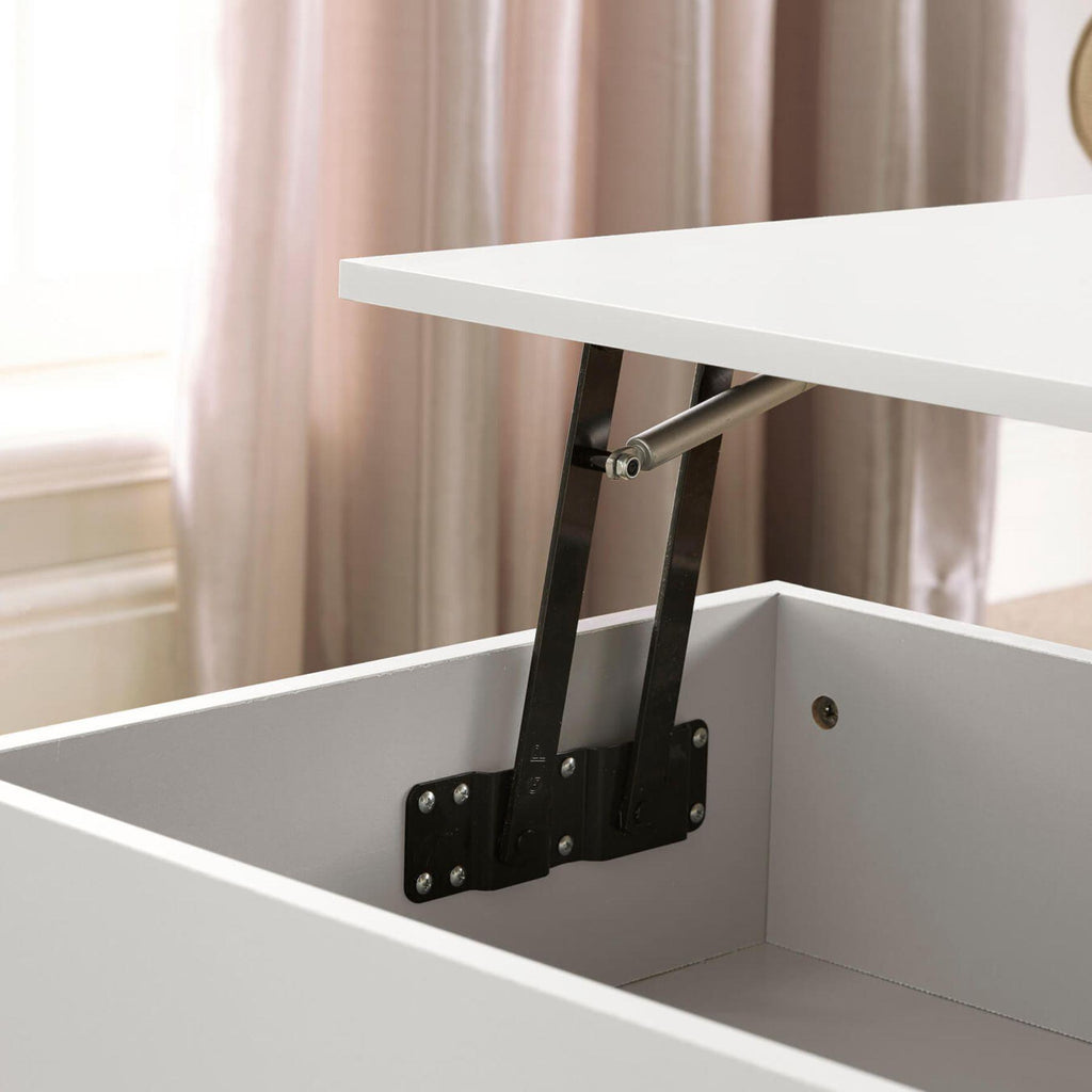 Wooden Coffee Table With Lift Up Top and 2 Large Storage Drawers Bruges