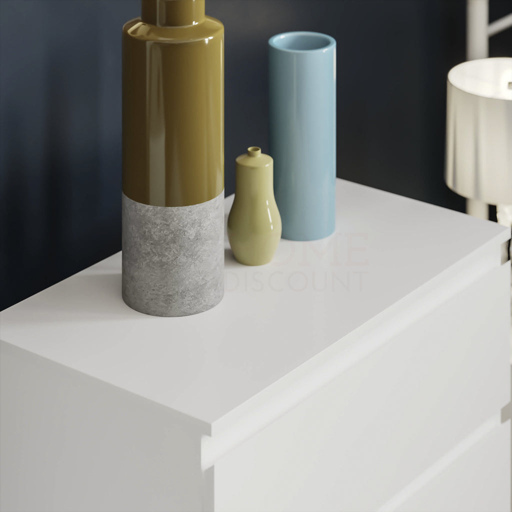 Modern White Chest of Drawers Bedroom Furniture Storage Bedside 2 to 8 Drawers