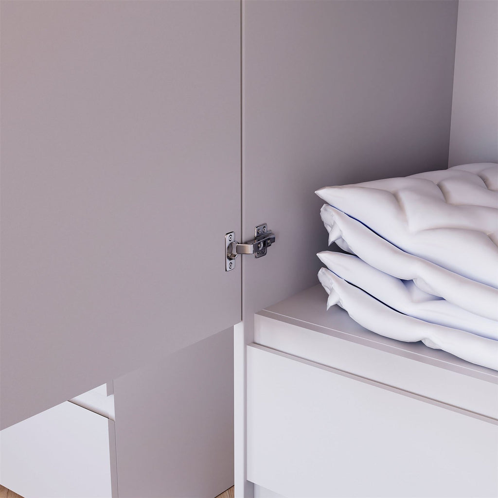 Modern White Chest of Drawers Bedroom Furniture Storage Bedside 2 to 8 Drawers