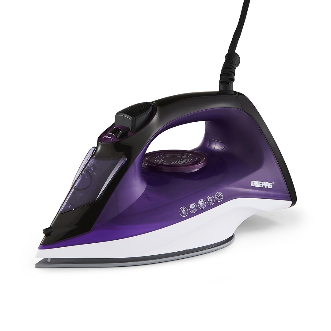 Steam Iron Dry & Wet Ceramic Non-Stick Gliding Soleplate Vertical Steam 2400W
