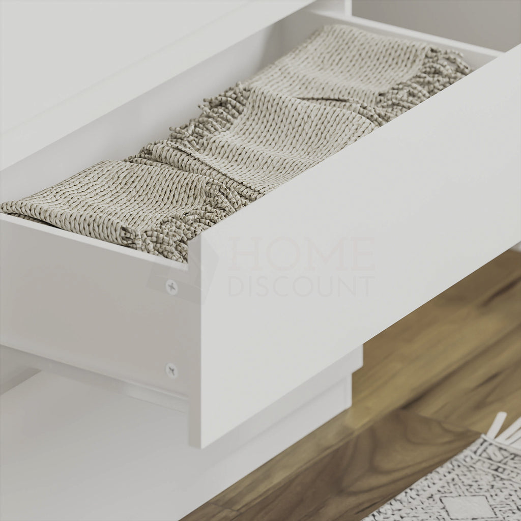 Modern White Chest of Drawers Bedroom Furniture Storage Bedside 2 to 8 Drawers