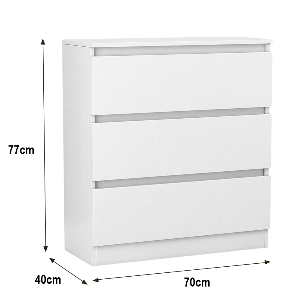 White Modern Bedside Table Cabinet Chest of Drawers 2 3 4 5 6 8 Drawer Bedroom