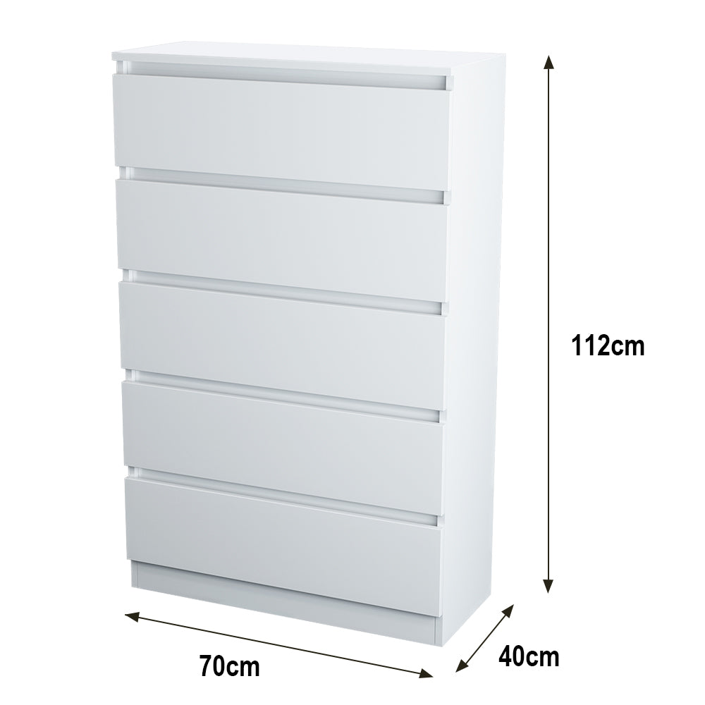 White Modern Bedside Table Cabinet Chest of Drawers 2 3 4 5 6 8 Drawer Bedroom