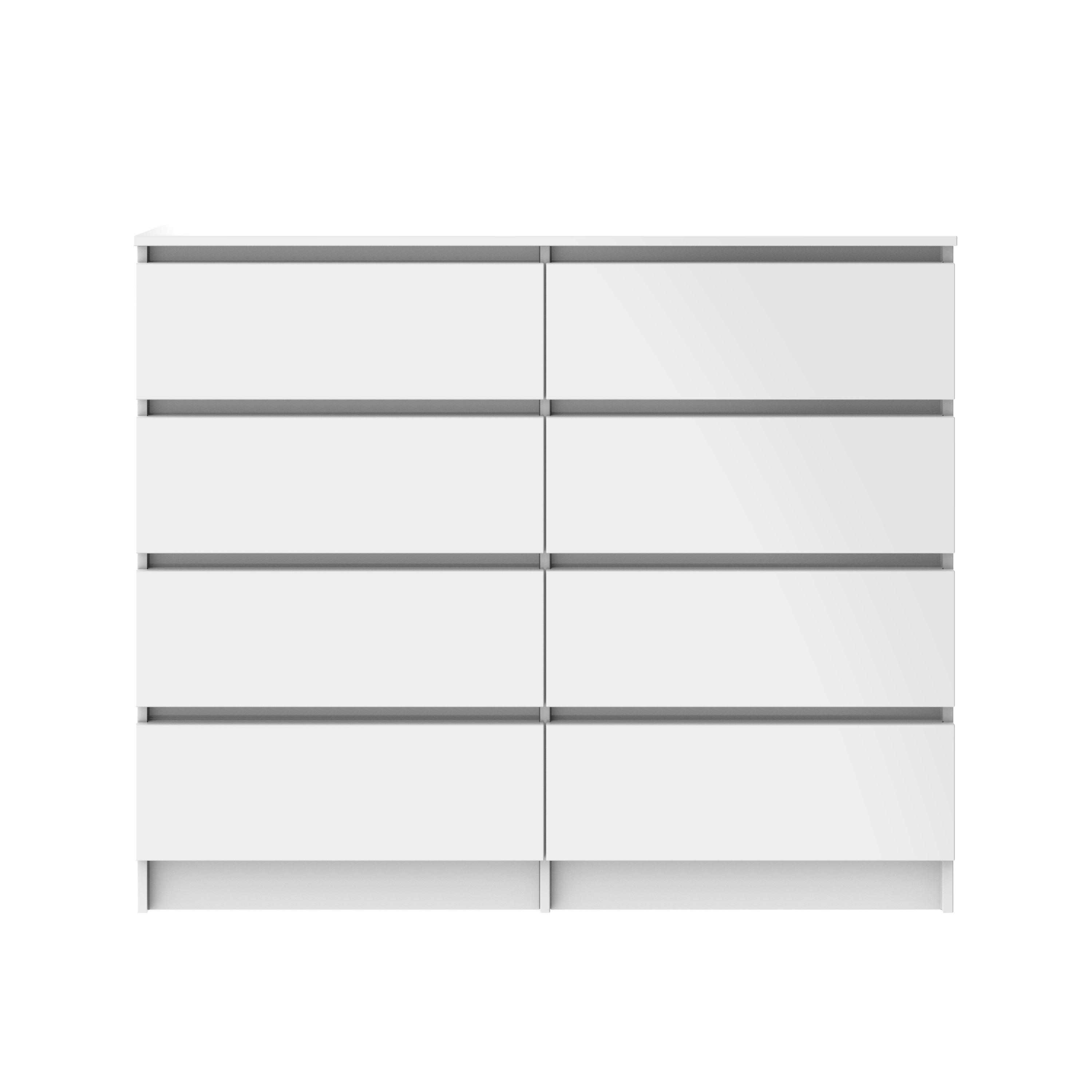 White Modern Bedside Table Cabinet Chest of Drawers 2 3 4 5 6 8 Drawer Bedroom