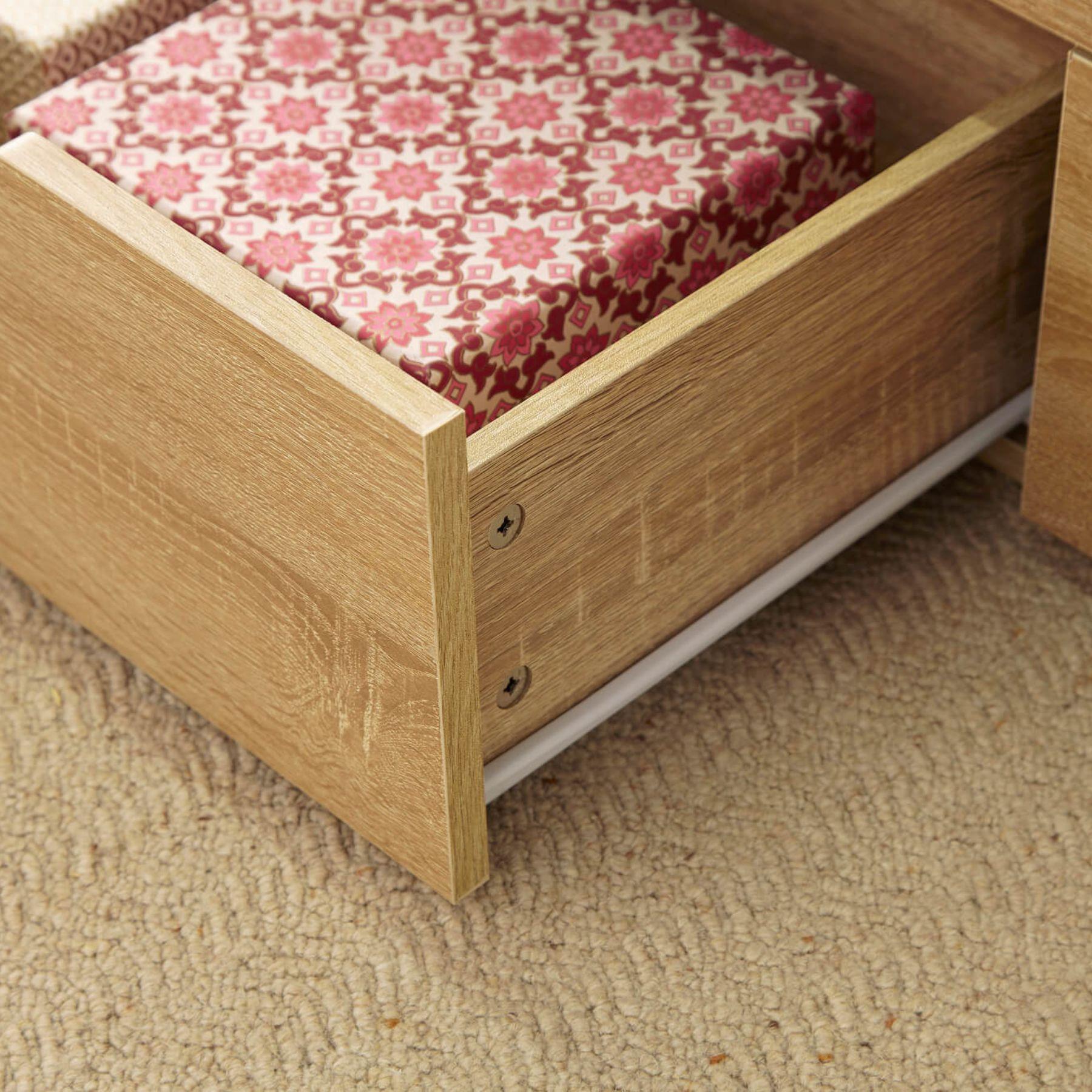 Wooden Coffee Table With Lift Up Top and 2 Large Storage Drawers Bruges