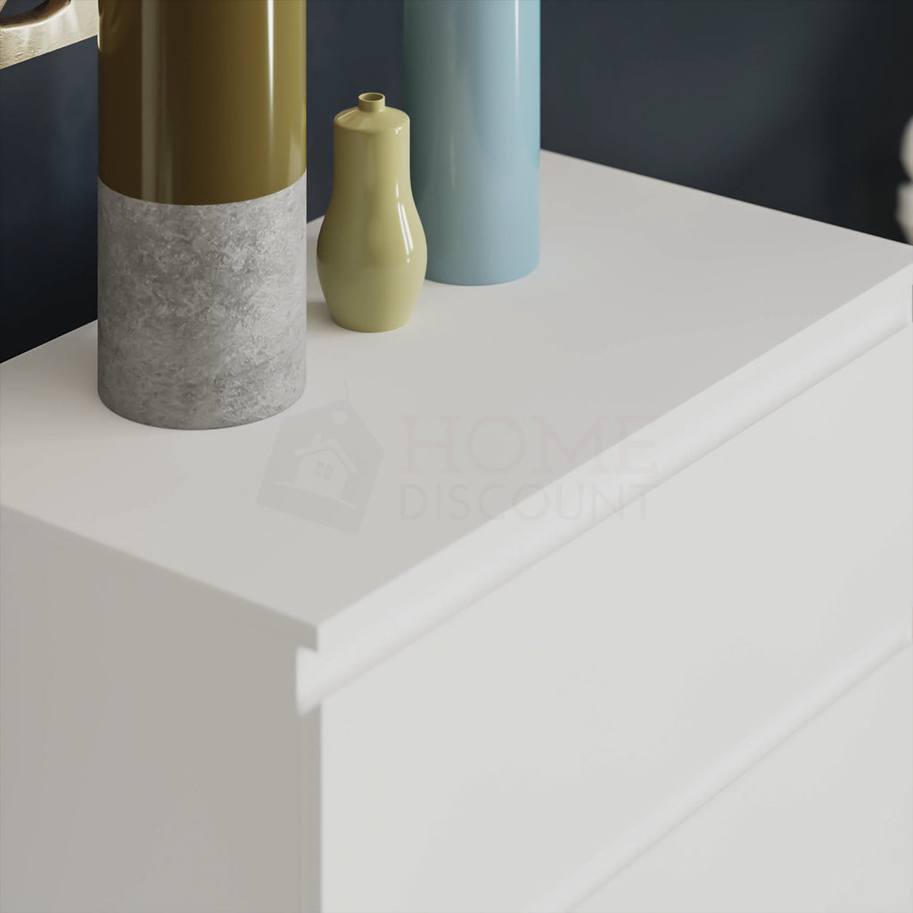 Modern White Chest of Drawers Bedroom Furniture Storage Bedside 2 to 8 Drawers