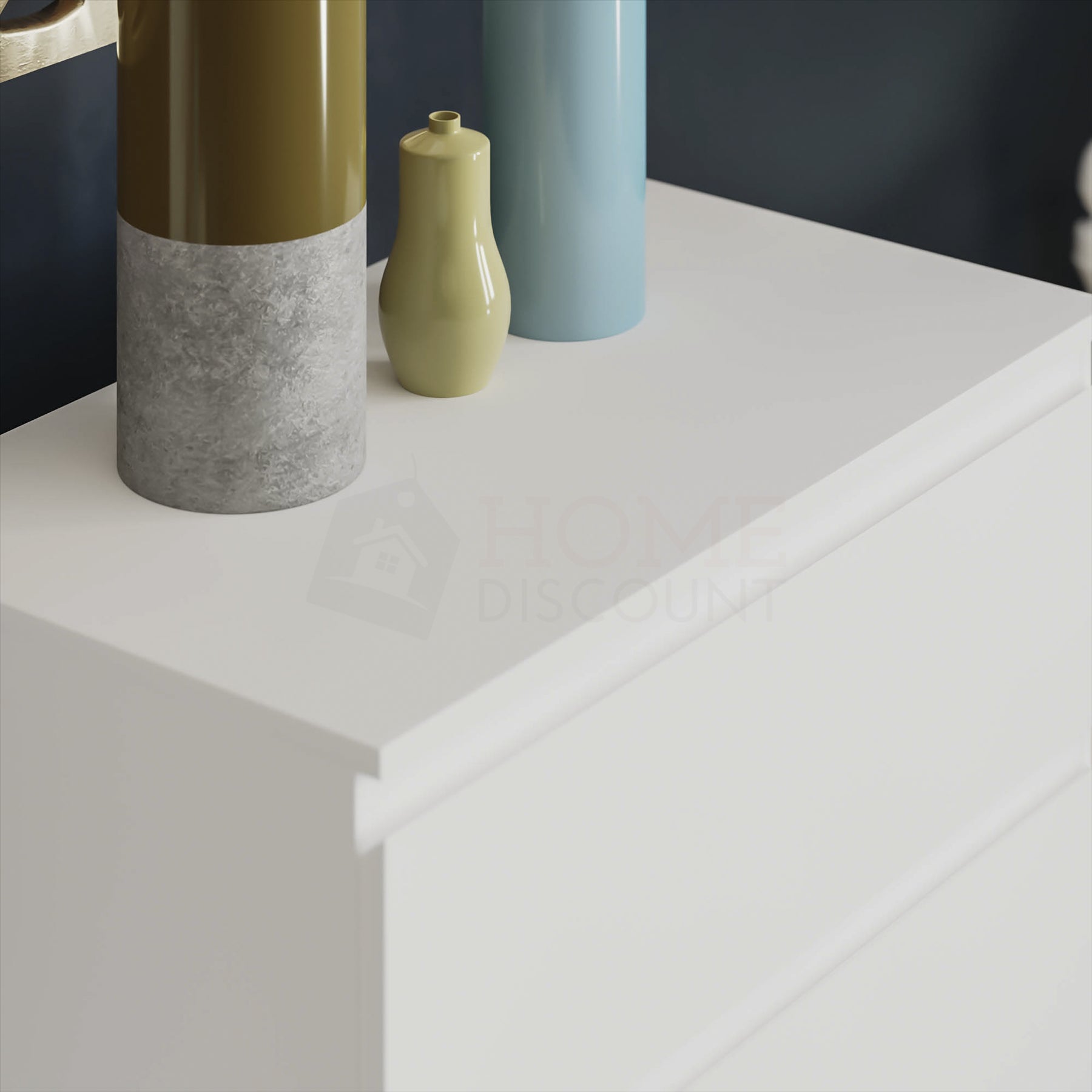 Modern White Chest of Drawers Bedroom Furniture Storage Bedside 2 to 8 Drawers