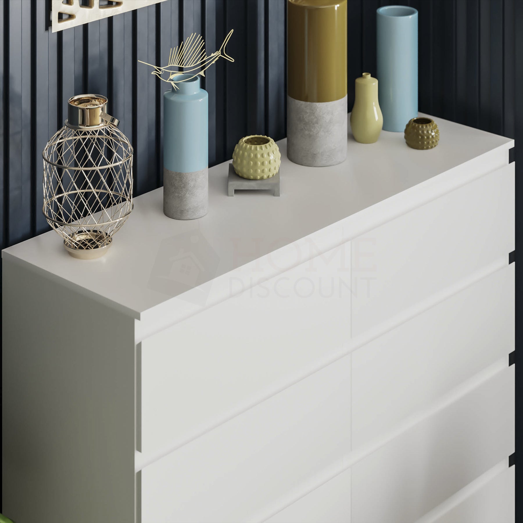 Modern White Chest of Drawers Bedroom Furniture Storage Bedside 2 to 8 Drawers