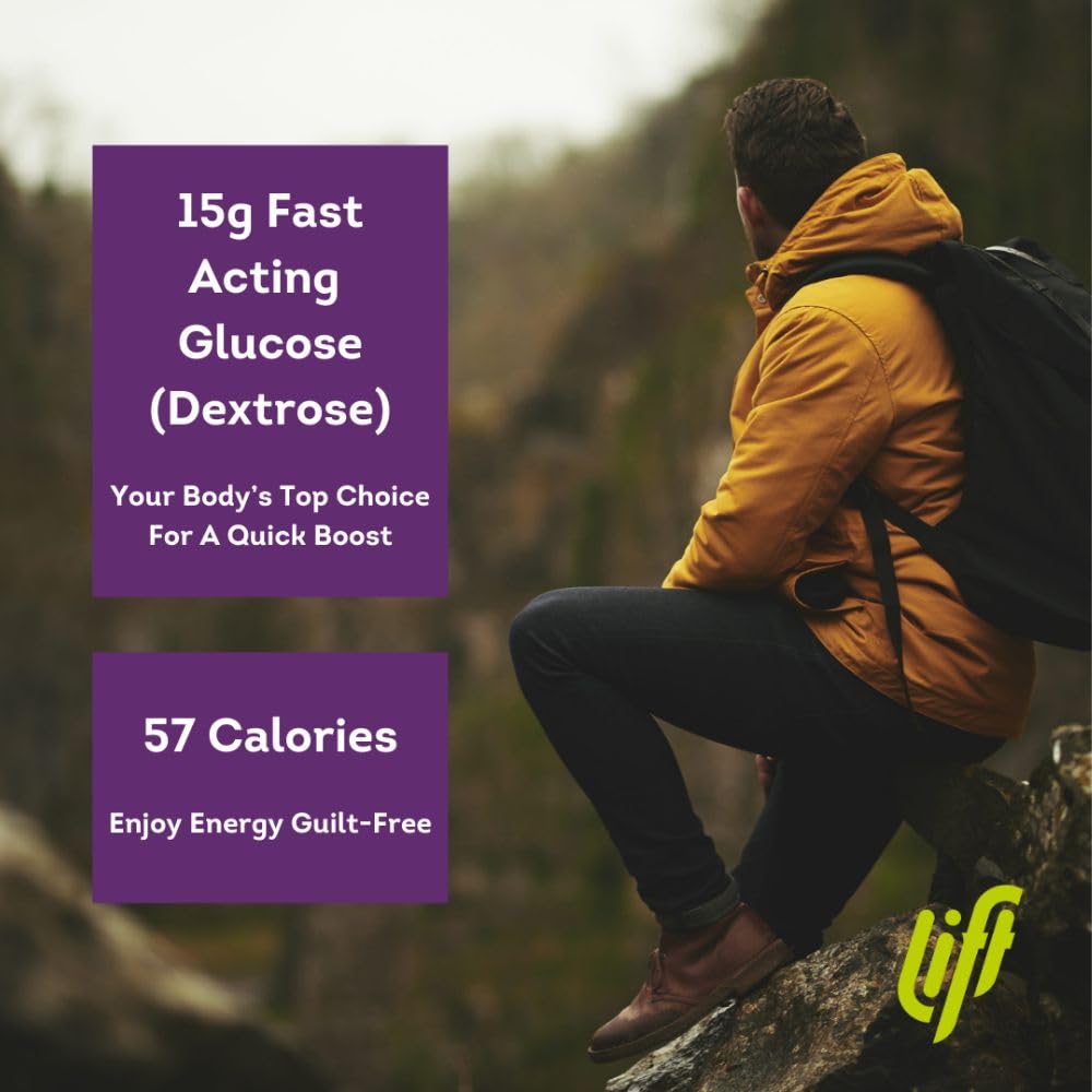 Lift Fast-Acting Glucose Energy Juice Shots, Very Berry, 12 Pack of 60 ml Bottles