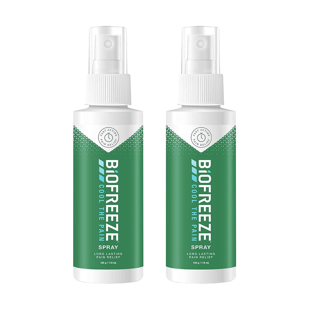 Biofreeze Spray, 118ml X 2, Cooling Spray, Pain Relief Spray, Muscle Pain, Joint Pain Relief, Arthritis, Cold Relief, Powerful, Easy To Use, Freeze Sprays, Pain and Fever