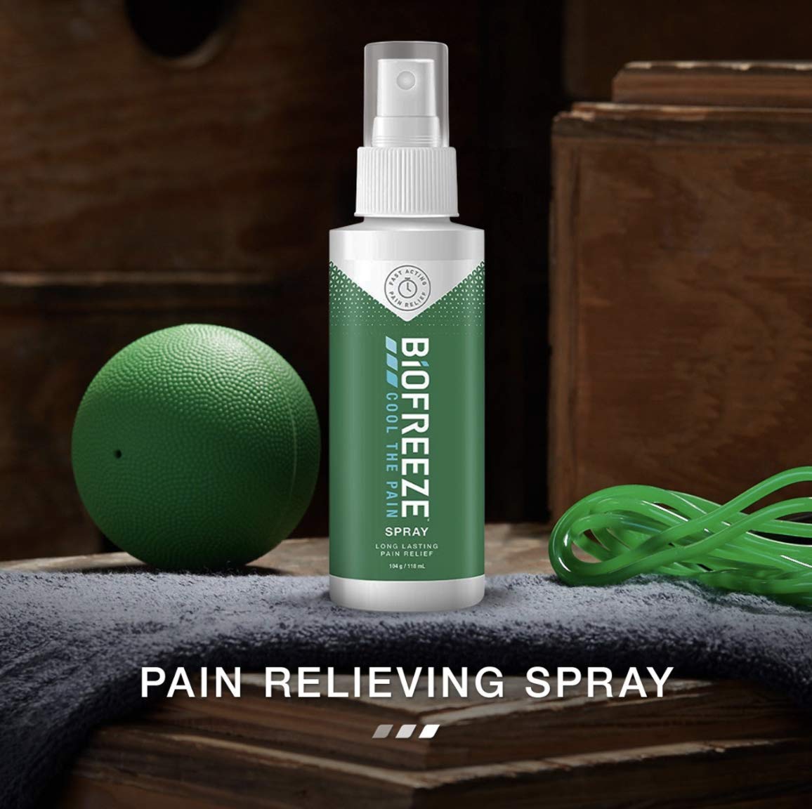 Biofreeze Spray, 118ml X 2, Cooling Spray, Pain Relief Spray, Muscle Pain, Joint Pain Relief, Arthritis, Cold Relief, Powerful, Easy To Use, Freeze Sprays, Pain and Fever