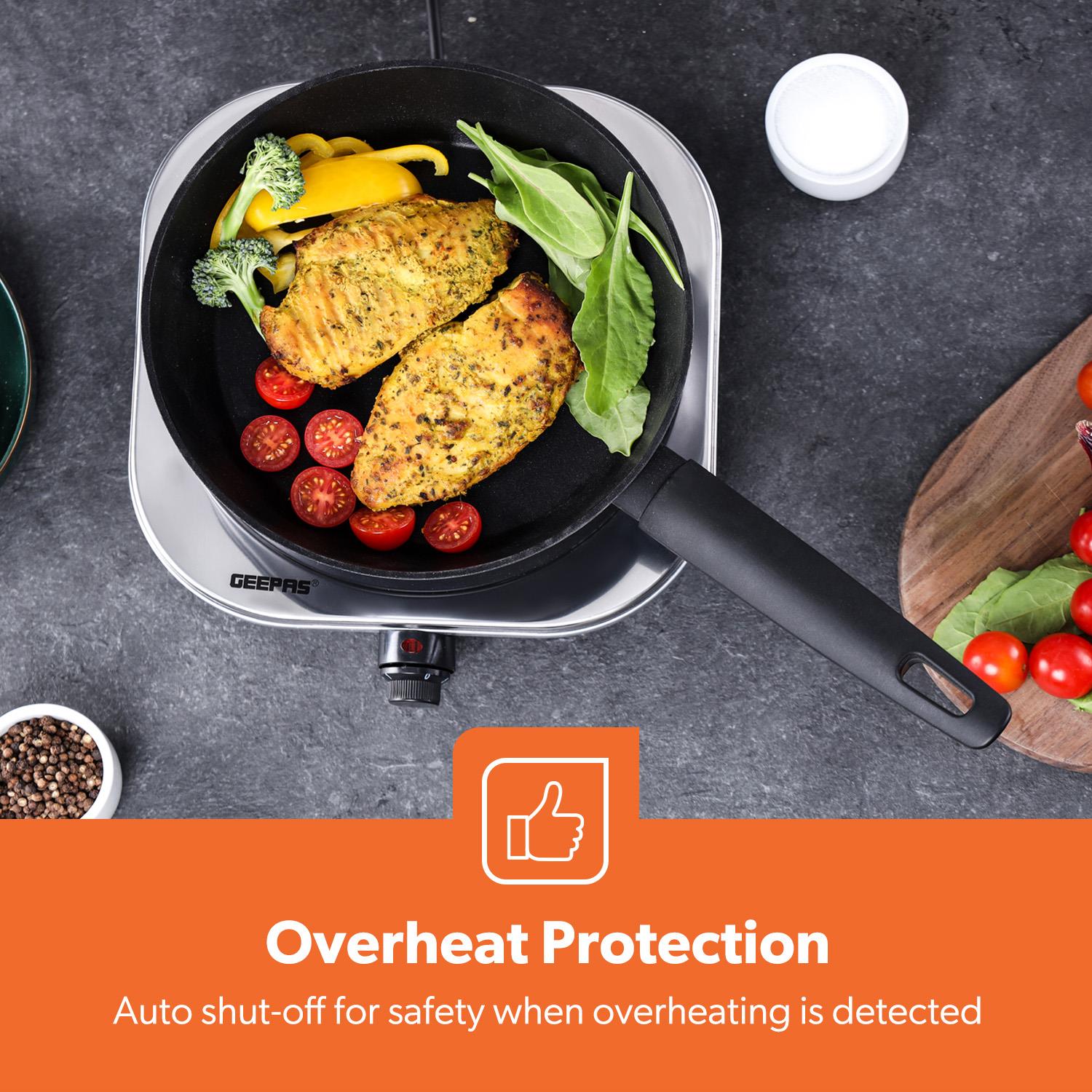 Hot Plate Electric Cooker Double Single Portable Table Top Hob 1500/2500W Geepas