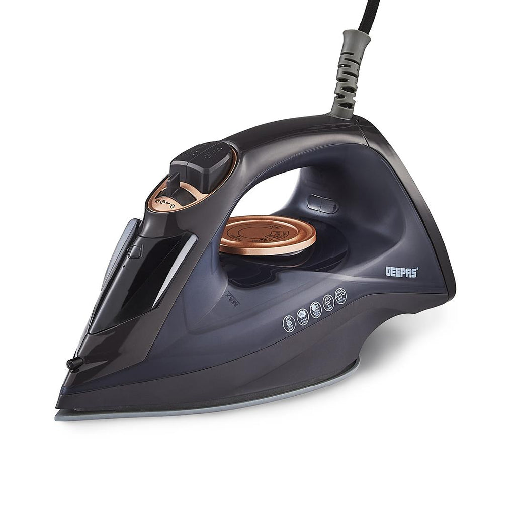 Steam Iron Dry & Wet Ceramic Non-Stick Gliding Soleplate Vertical Steam 2400W