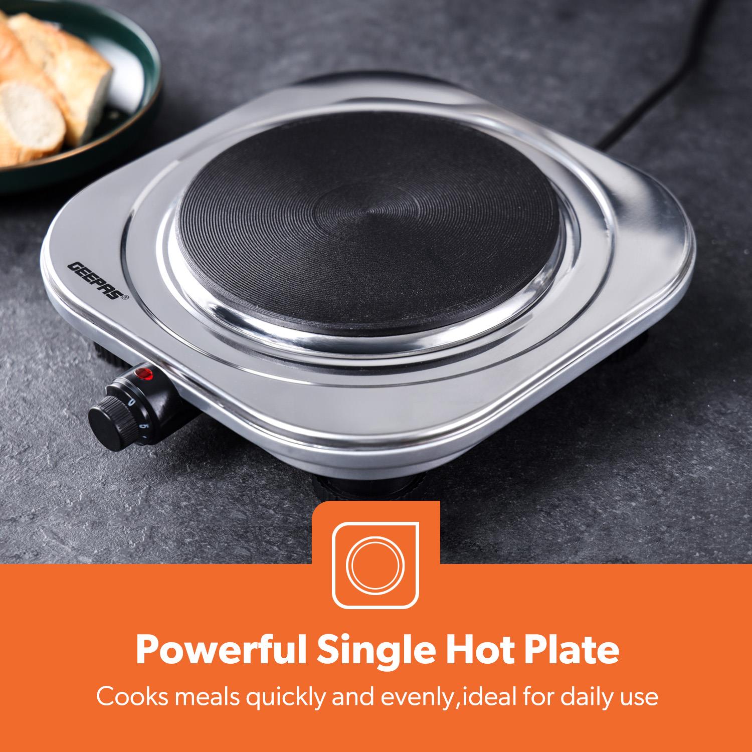 Hot Plate Electric Cooker Double Single Portable Table Top Hob 1500/2500W Geepas
