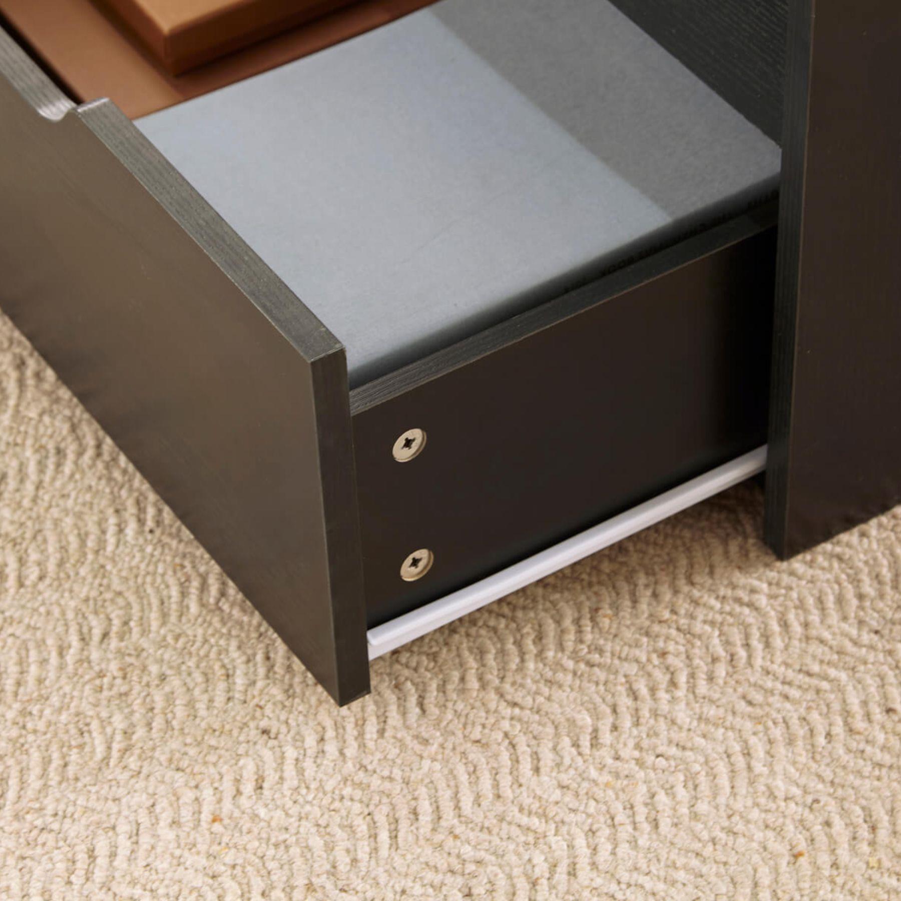 Wooden Coffee Table With Lift Up Top and 2 Large Storage Drawers Bruges