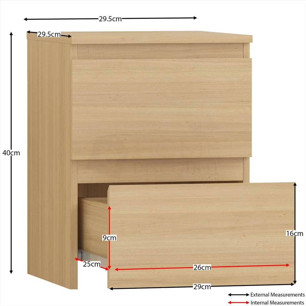 Modern Chest of Drawers Bedroom Furniture Storage Bedside Cabinet 2 to 8 Drawers