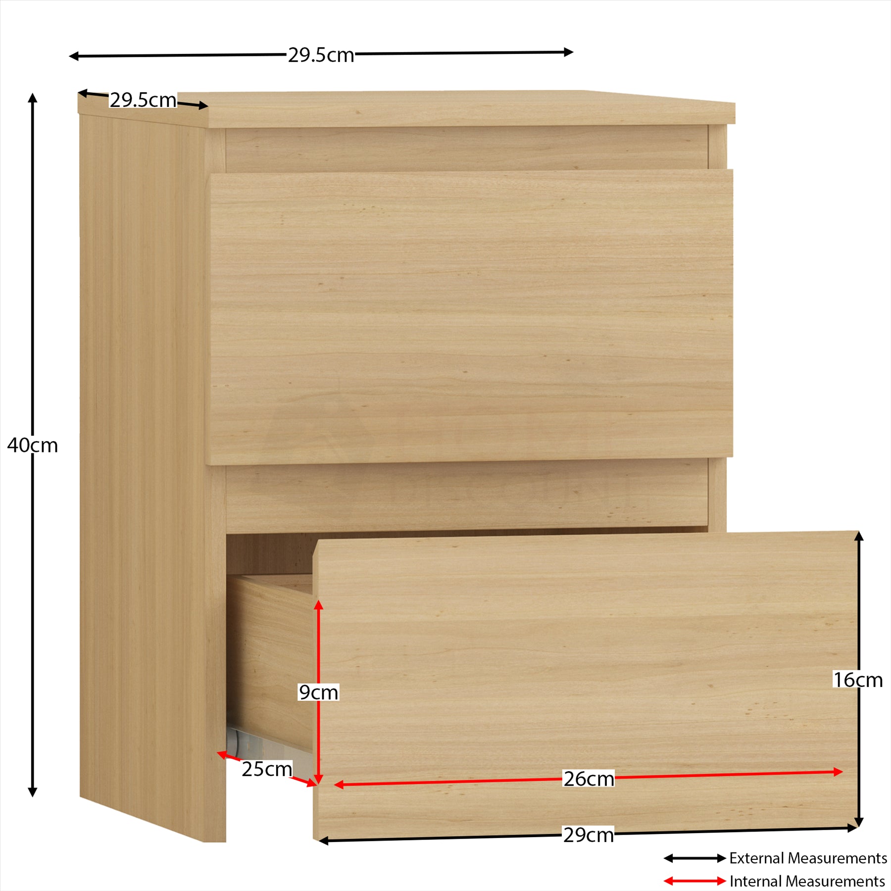 Modern Chest of Drawers Bedroom Furniture Storage Bedside Cabinet 2 to 8 Drawers