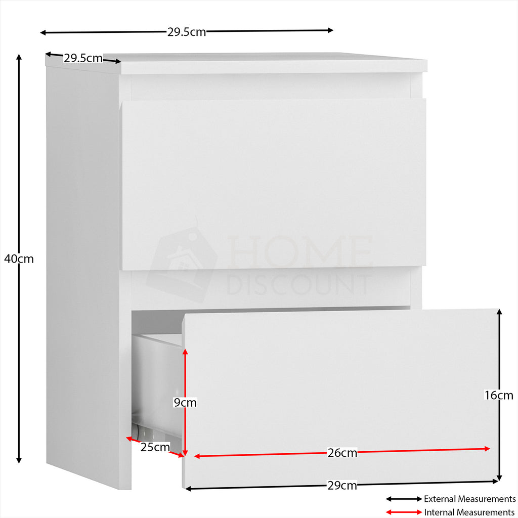 Modern Chest of Drawers Bedroom Furniture Storage Bedside Cabinet 2 to 8 Drawers