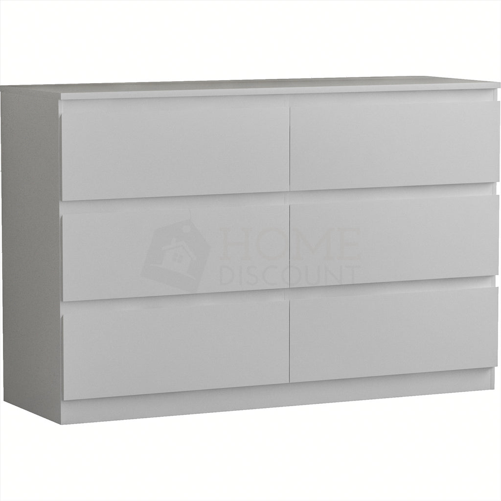 Modern White Chest of Drawers Bedroom Furniture Storage Bedside 2 to 8 Drawers