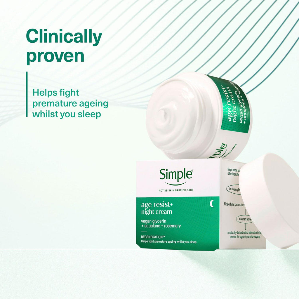 Simple Face Cream 50ml - Age Resist, Glow, Repair, Hydrate, Smooth, 1 Pack