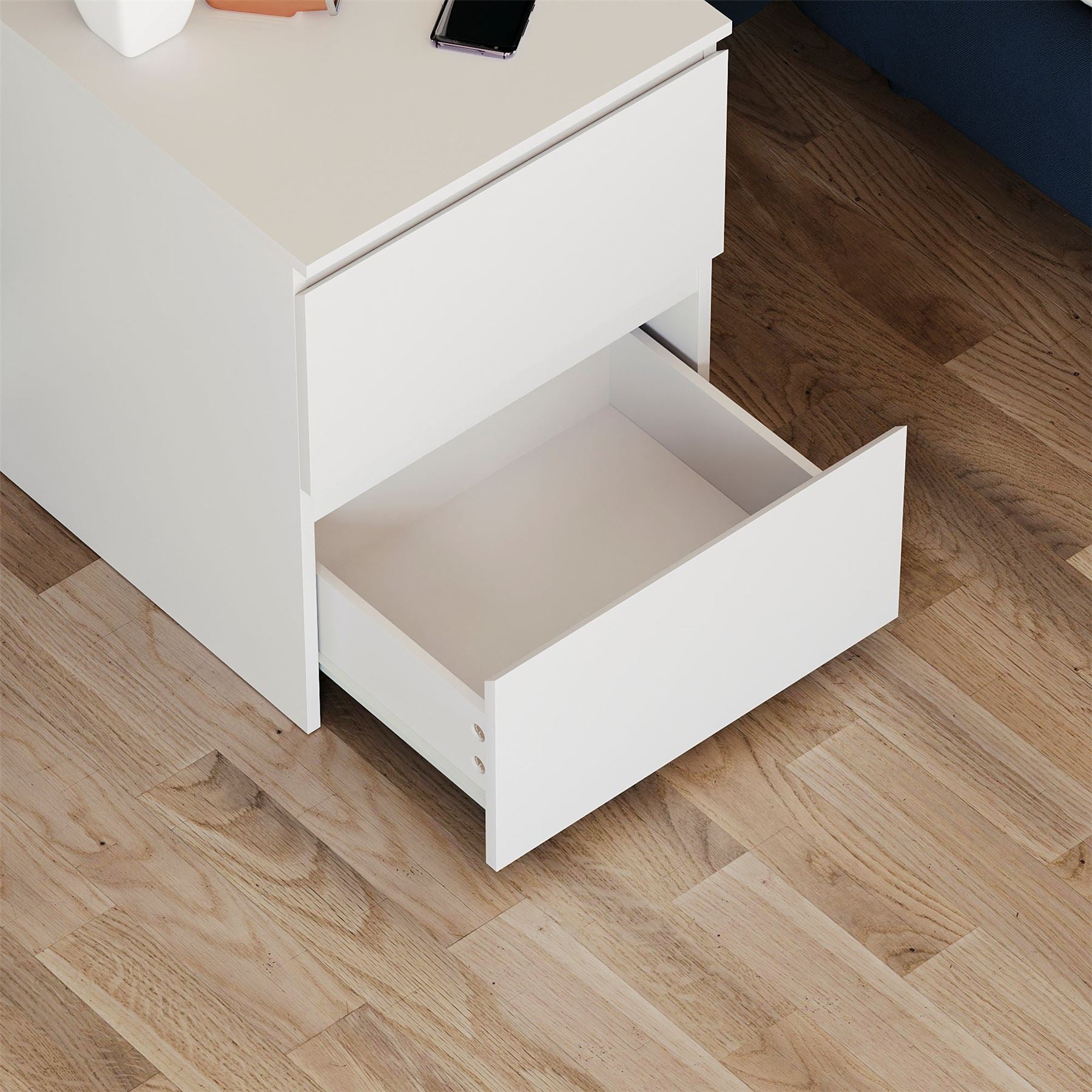 Modern White Chest of Drawers Bedroom Furniture Storage Bedside 2 to 8 Drawers