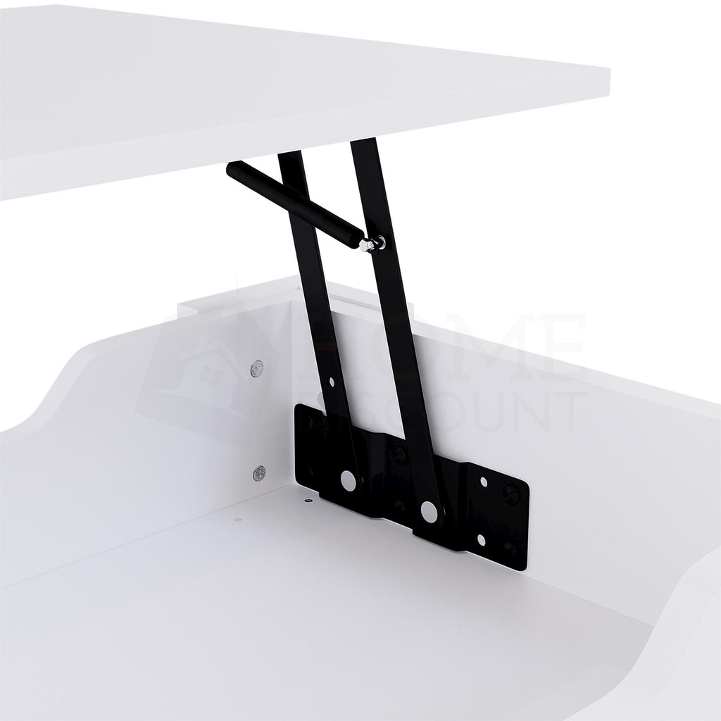 Wooden Coffee Table Lift Up Storage Top With Shelf Living Room Furniture