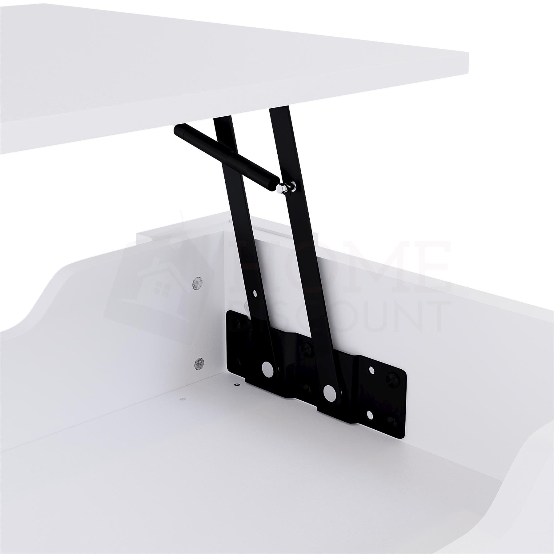 Wooden Coffee Table Lift Up Storage Top With Shelf Living Room Furniture