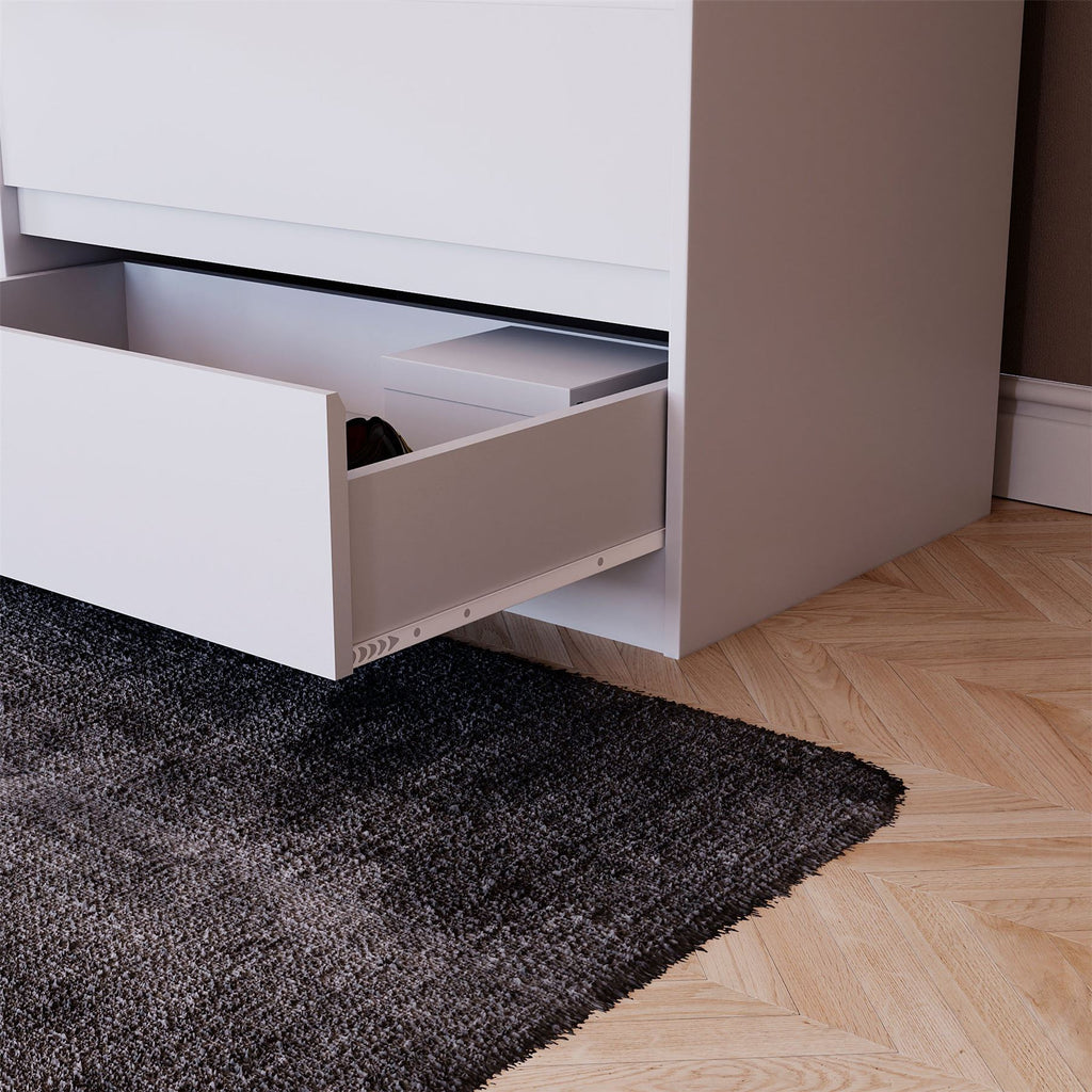 Modern White Chest of Drawers Bedroom Furniture Storage Bedside 2 to 8 Drawers