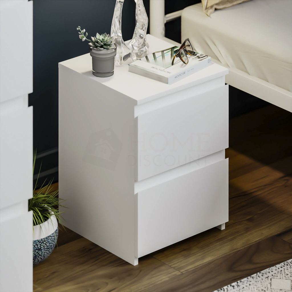 Modern White Chest of Drawers Bedroom Furniture Storage Bedside 2 to 8 Drawers