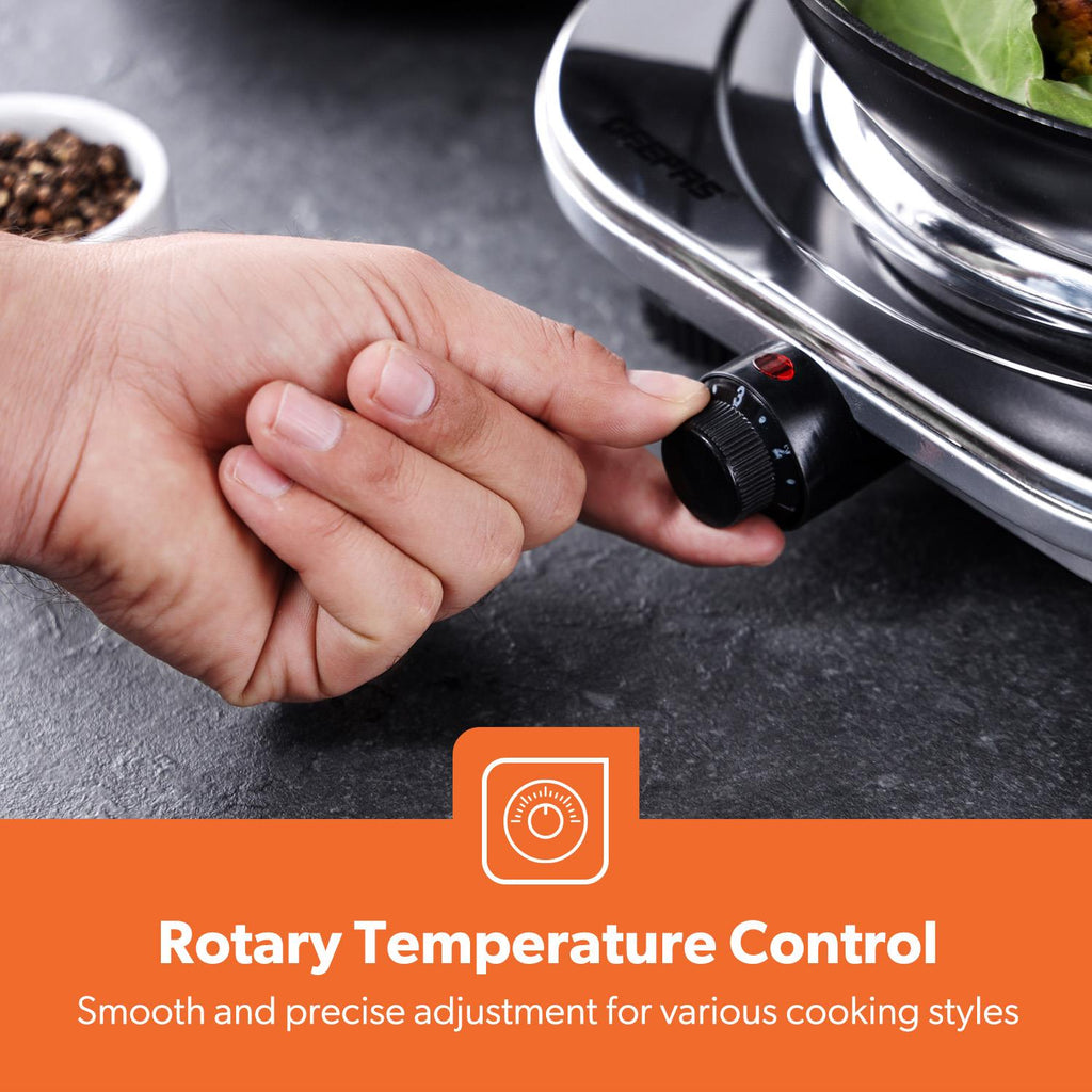 Hot Plate Electric Cooker Double Single Portable Table Top Hob 1500/2500W Geepas