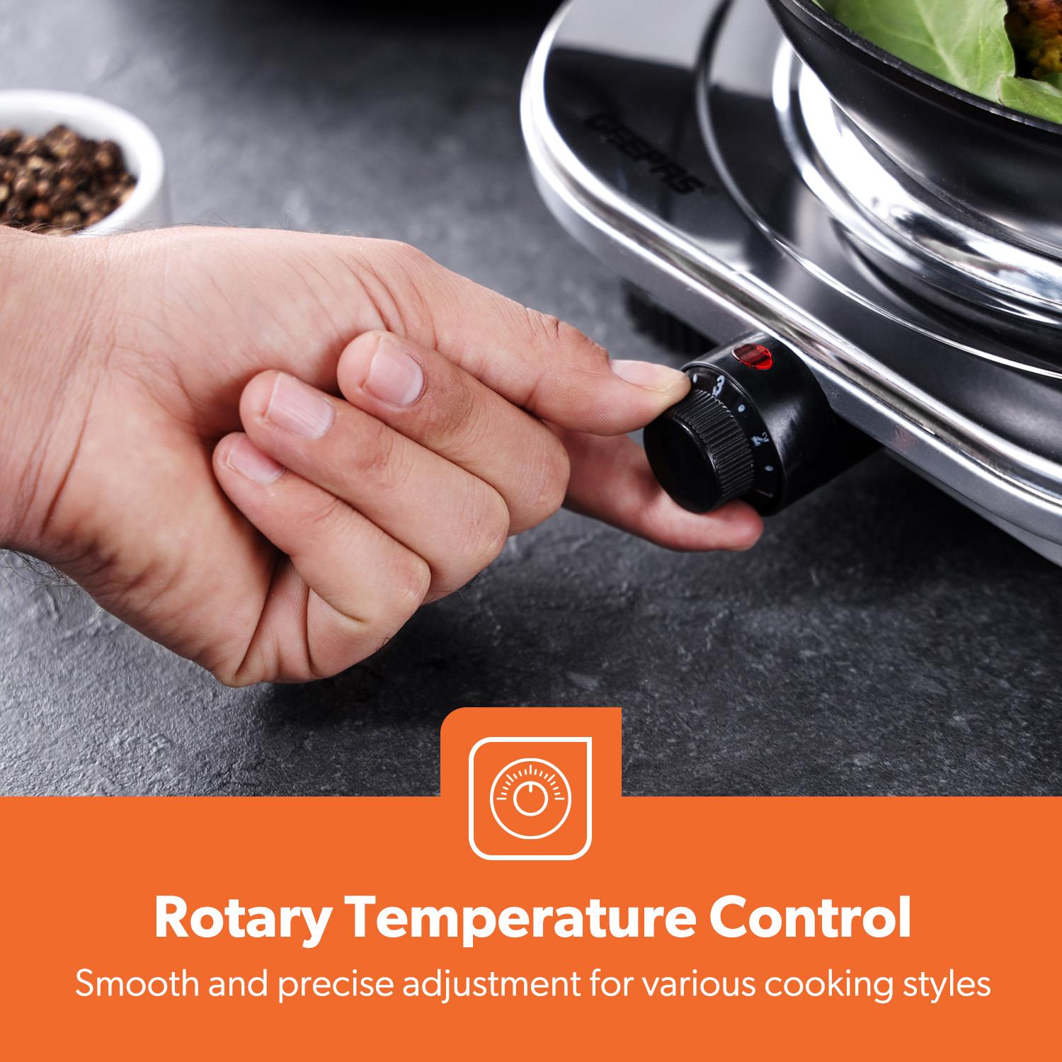 Hot Plate Electric Cooker Double Single Portable Table Top Hob 1500/2500W Geepas