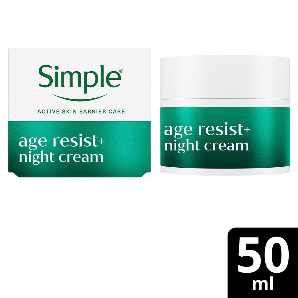 Simple Face Cream 50ml - Age Resist, Glow, Repair, Hydrate, Smooth, 1 Pack