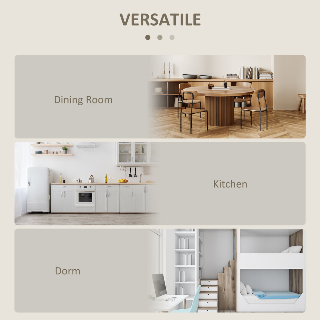 Folding Drop Leaf Dining Table Space-saving Kitchen Table for Small Space