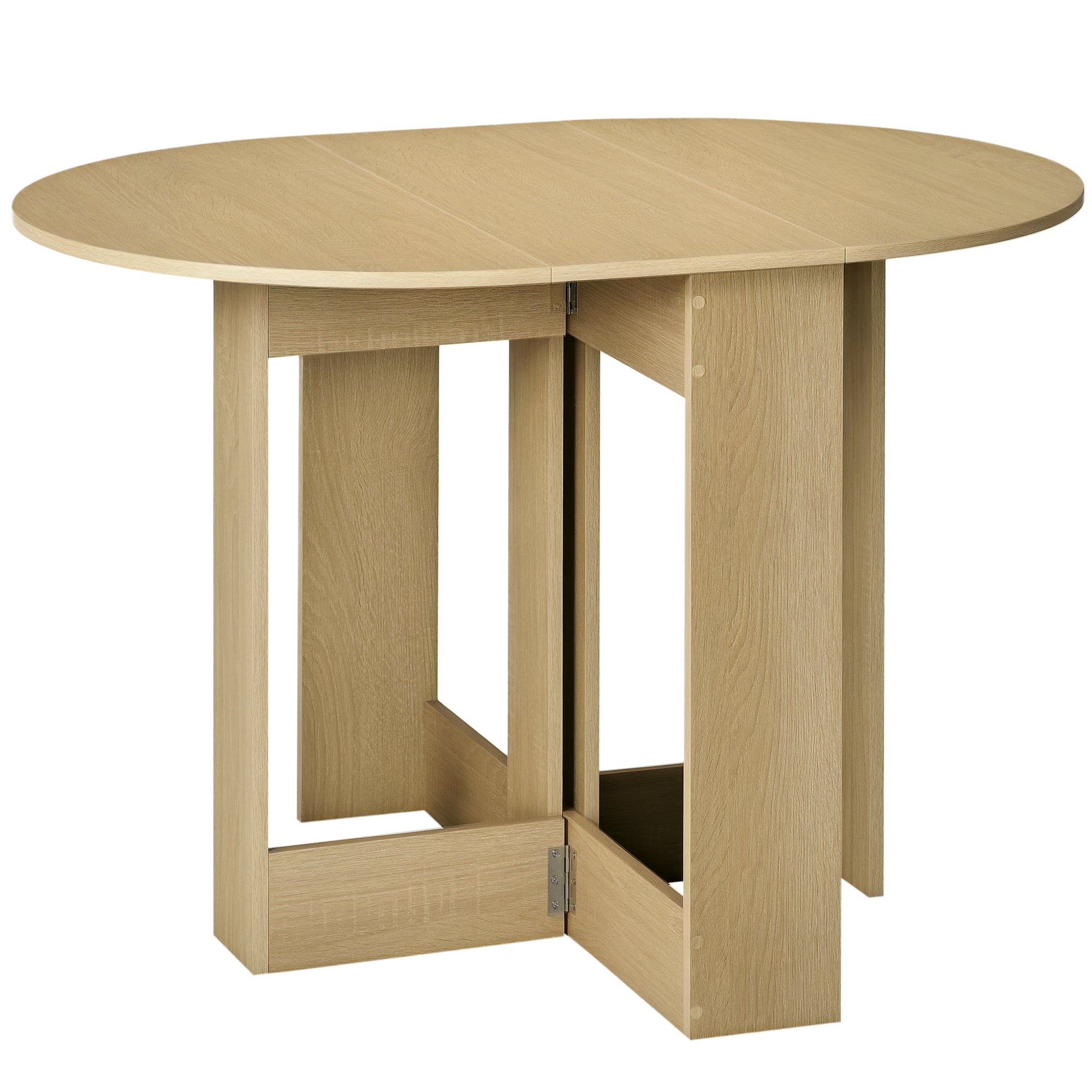 Folding Drop Leaf Dining Table Space-saving Kitchen Table for Small Space