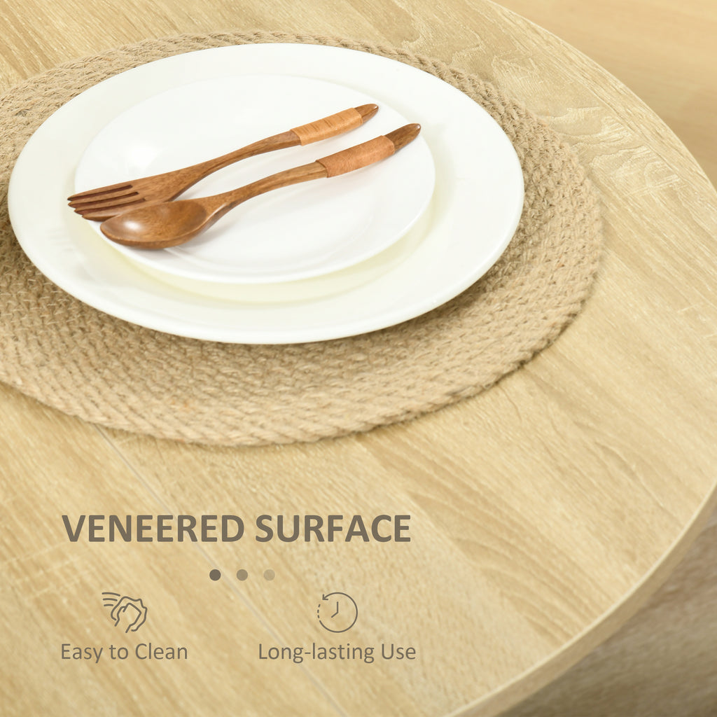 Folding Drop Leaf Dining Table Space-saving Kitchen Table for Small Space