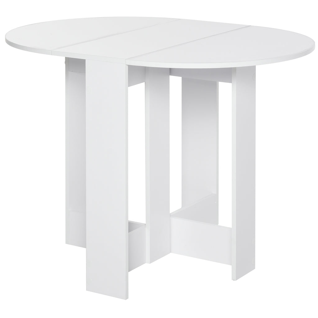 Folding Drop Leaf Dining Table Space-saving Kitchen Table for Small Space