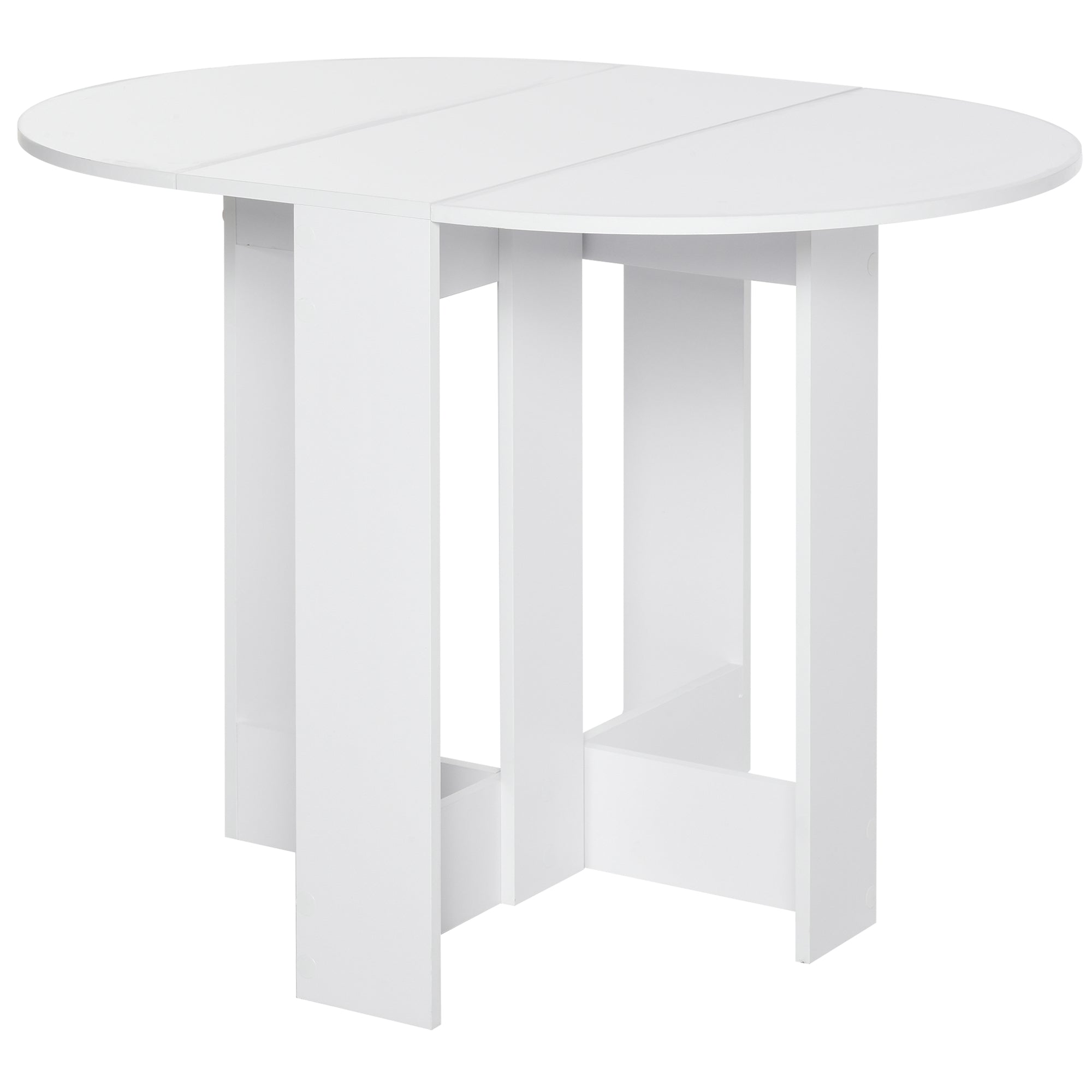 Folding Drop Leaf Dining Table Space-saving Kitchen Table for Small Space