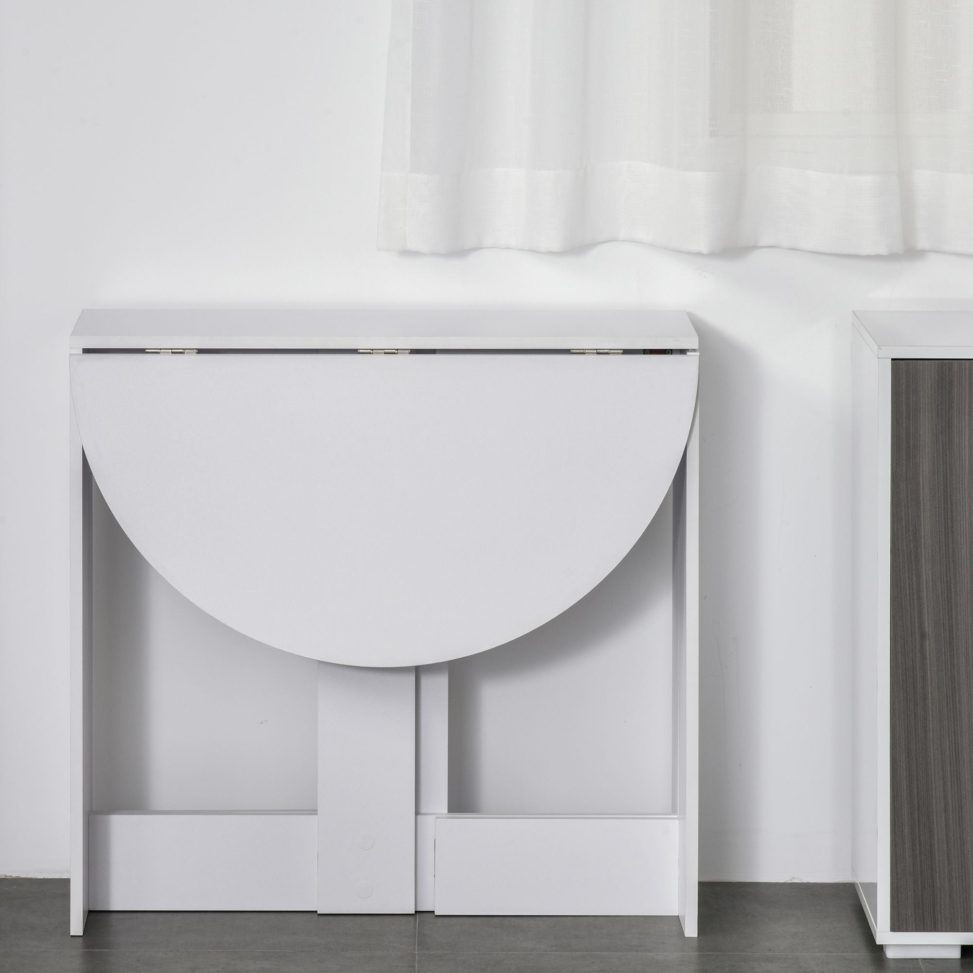 Folding Drop Leaf Dining Table Space-saving Kitchen Table for Small Space