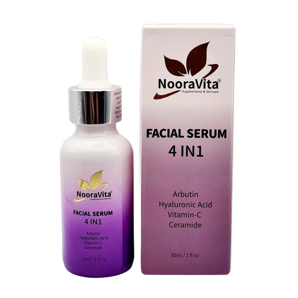Facial Serum 4 in 1 (30ml) Arbutin - Hyaluronic Acid - Vitamin C - Ceramide.