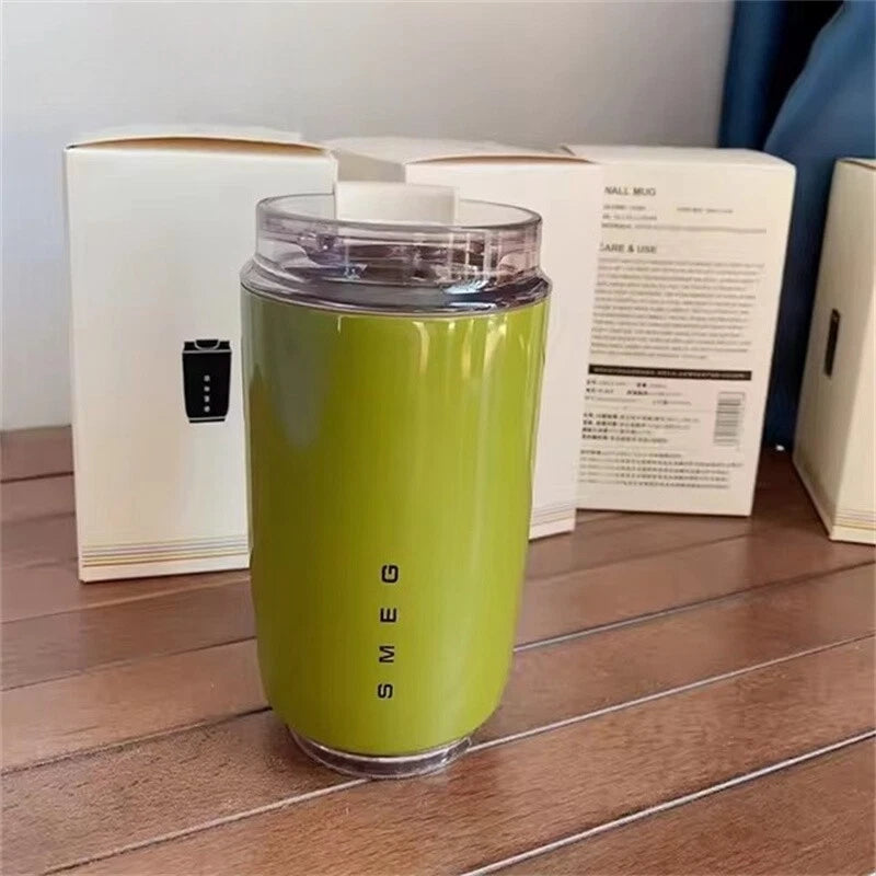 Smeg Coffee Mug Stainless Steel Travel Water Bottle Insulated Cup 8 Colors