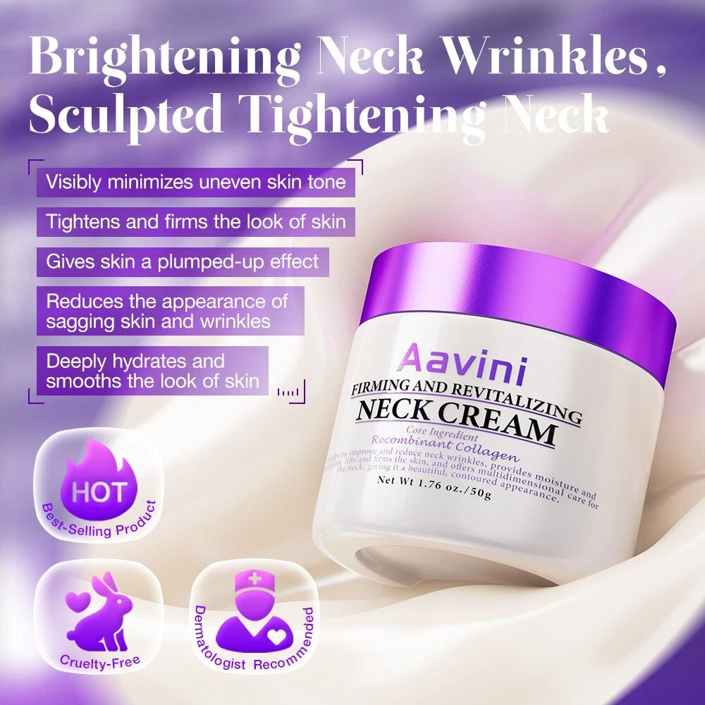 🎃 Firming Neck Cream 50g – Peptide Collagen Lifting Serum | Halloween 30% OFF