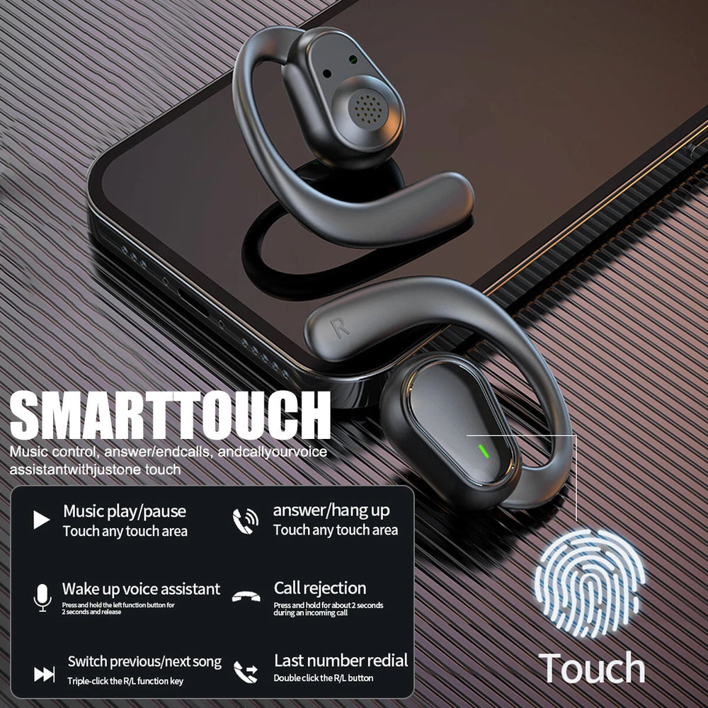 TWS Wireless Bluetooth Headphones Earphones Earbuds Ear-hook For iPhone Samsung