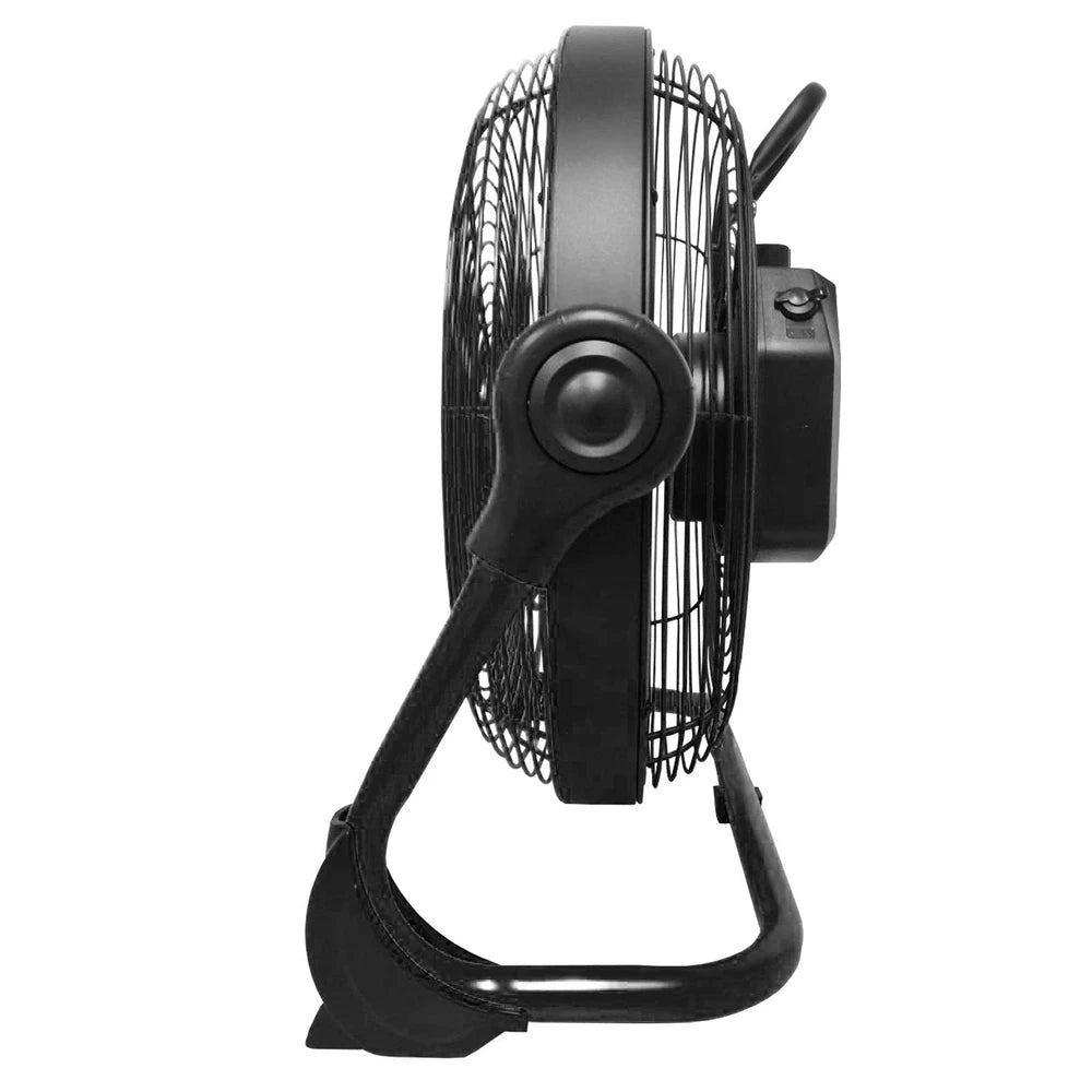 electriQ 12-inch Rechargeable Metal Body Quiet DC Floor Fan - Indoor & Ou ORF12B