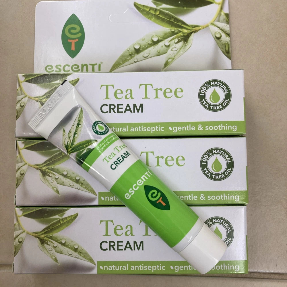 Tea Tree Cream Natural Antiseptic Gentle Soothing Cream New Sealed 3 x 28g Tubes