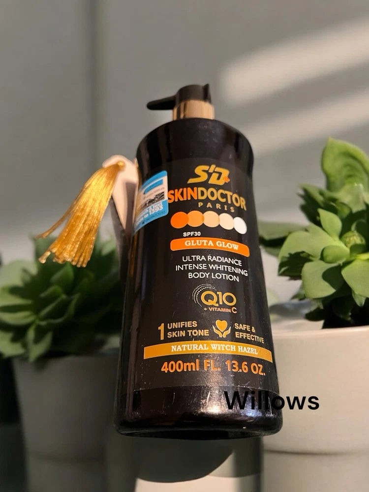 Skin Doctor Gluta Glow Skin Whitening Lotion Body Milk 400ml SPF 30 (ORIGINAL)