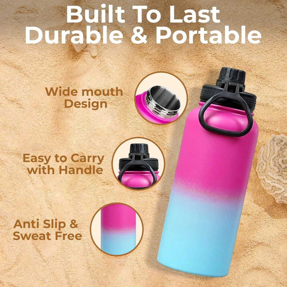 Vacuum Insulated Flask Stainless Steel Water Bottle  Leak-Proof & BPA-Free mug