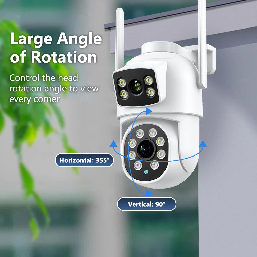 Wireless 4K IP Camera WIFI Outdoor CCTV HD PTZ Smart Home Security IR Cam 8MP