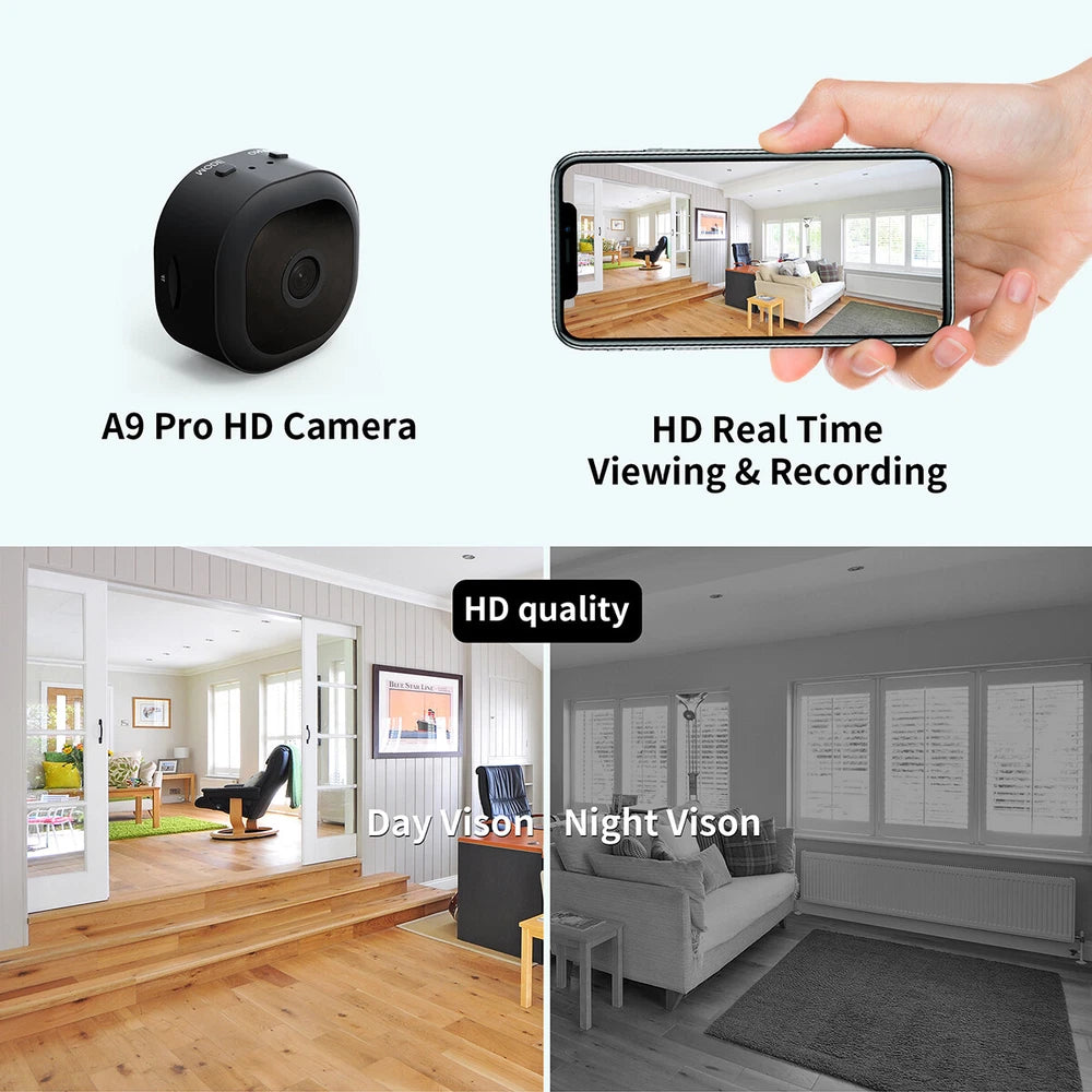 1080P Mini HD WIFI Camera Home Security CCTV Magnetic Wireless Night In/outdoor