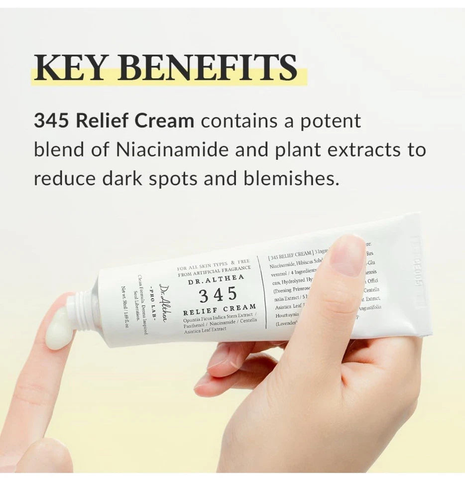 Dr. Althea 345 Relief Daily Face Moisturizer Cream 50ml 1.69 fl oz  -(US-SELLER)