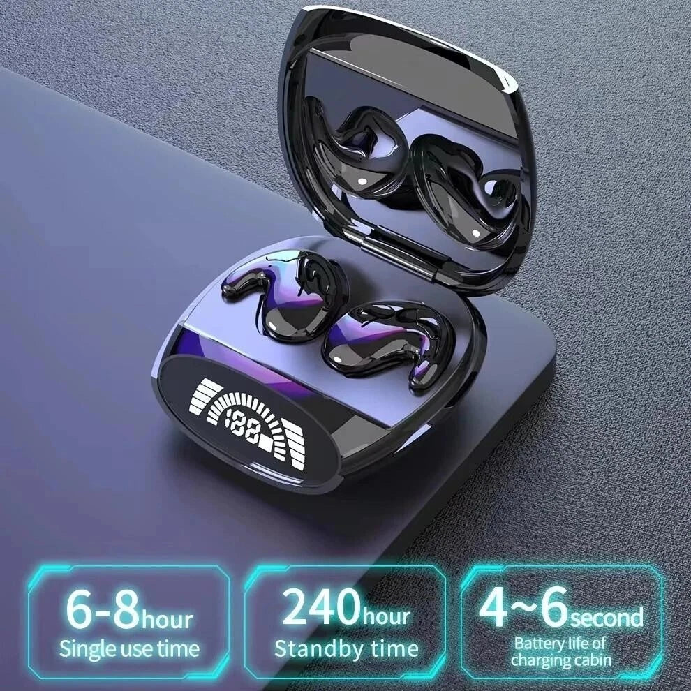 Wireless Bluetooth Earbuds Invisible Sleep Earphones Noise Cancelling TWS